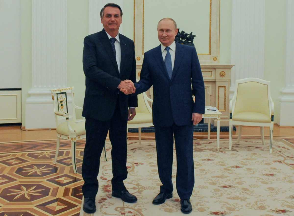 Russia Moscow Jair Bolsanaro and Vladimir Putin