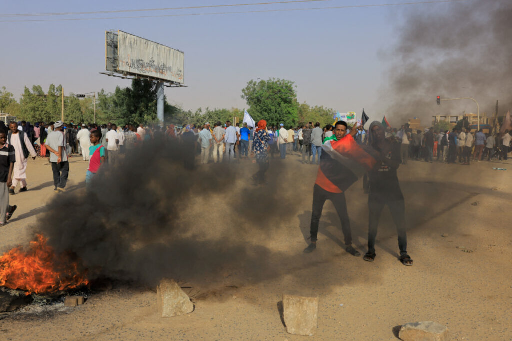 Sudan Khartoum anti coup protest