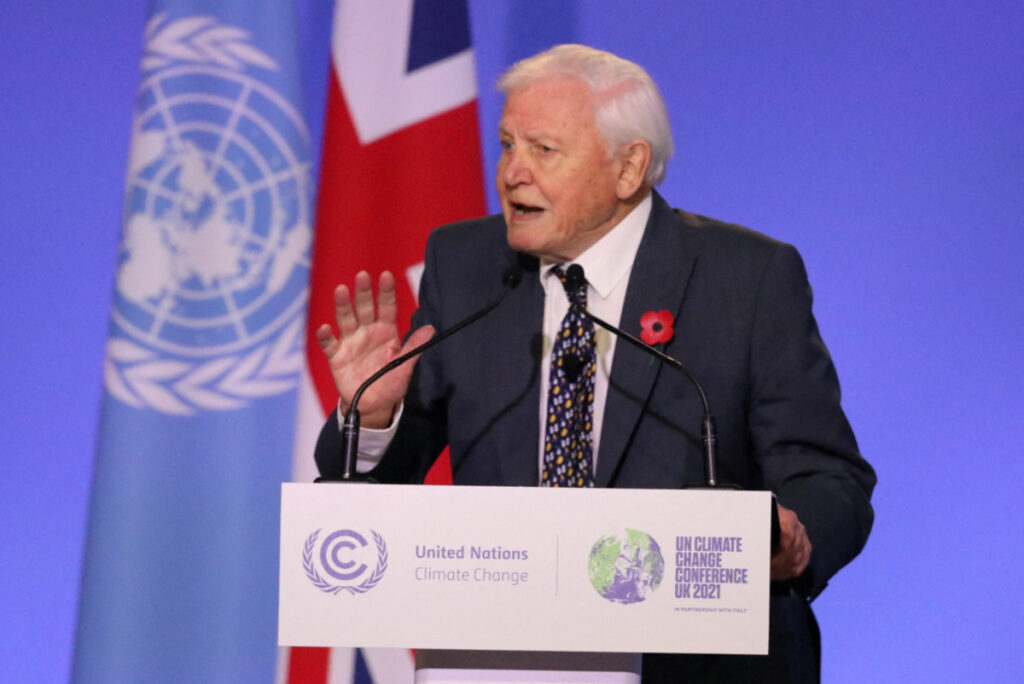 UK Sir David Attenborough COP26