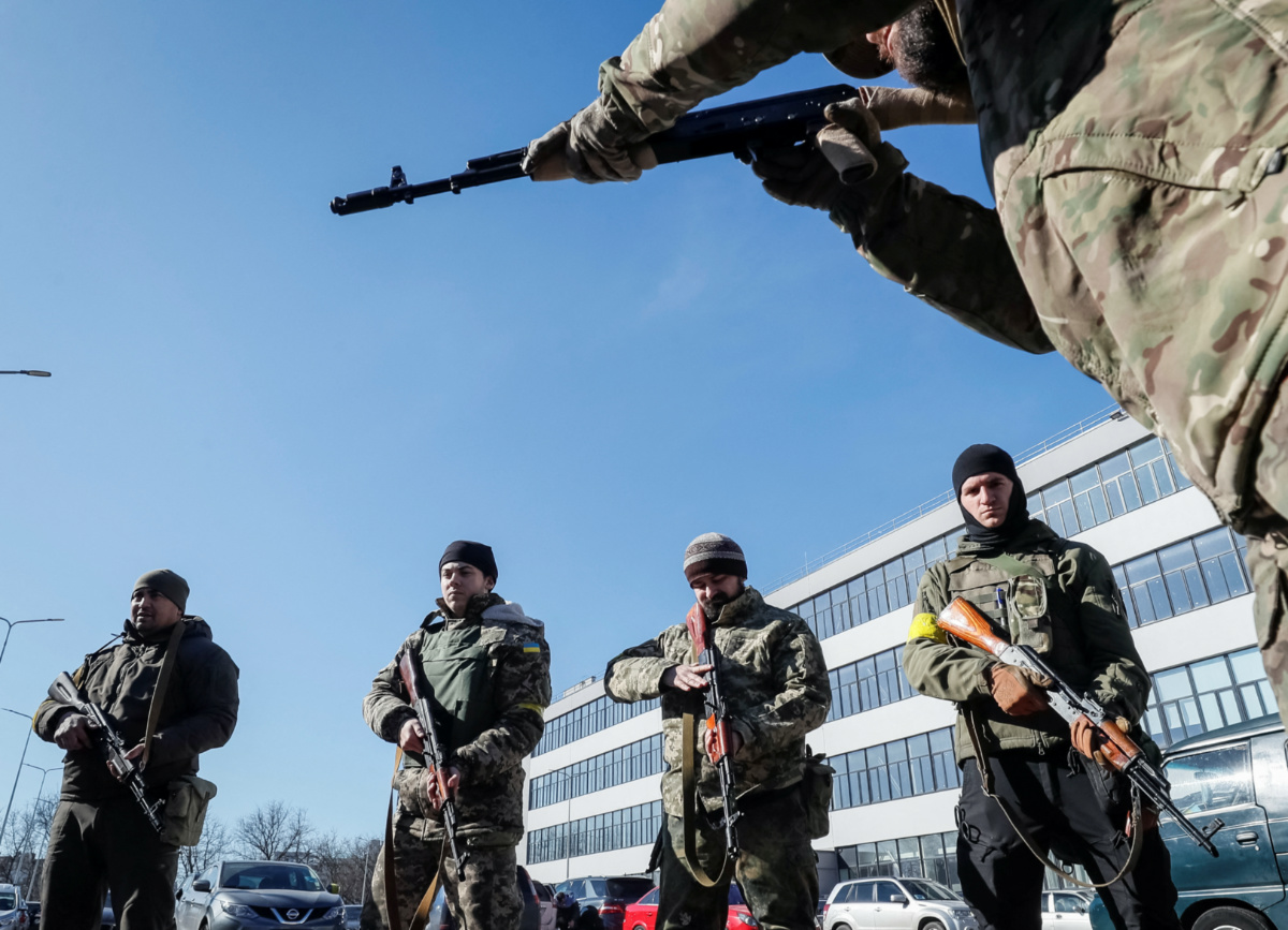 Ukraine Kyiv Ukrainian Territorial Defence Forces