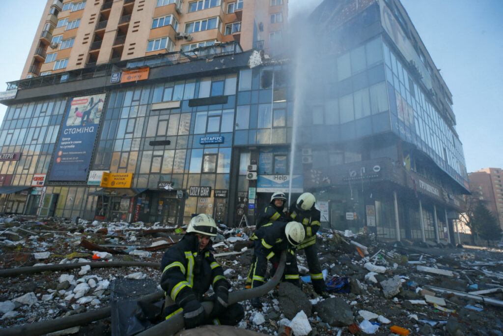 Ukraine Kyiv firefighters