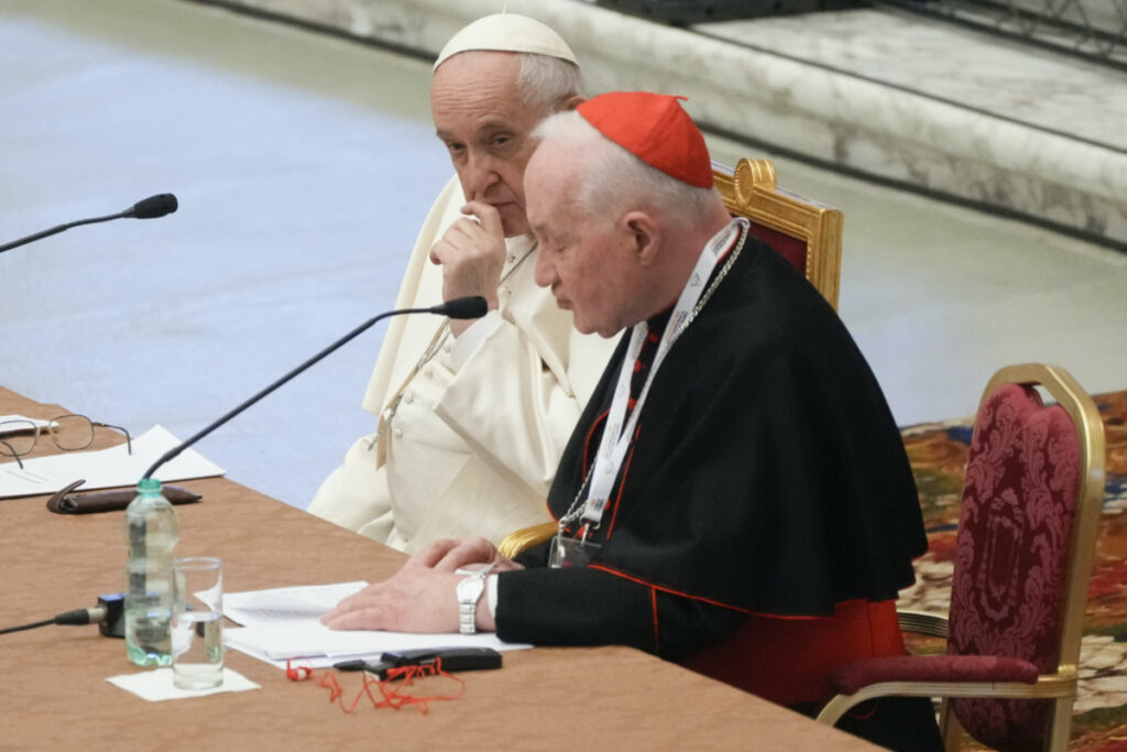 Vatican Pope Francis and Cardinal Marc Ouellet