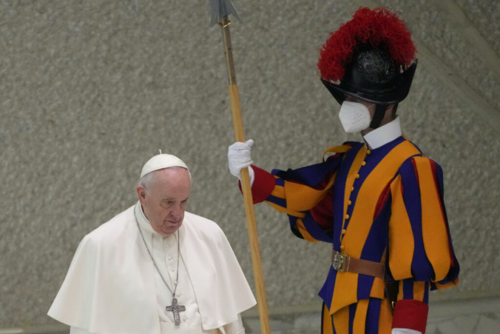 Vatican Pope Francis and Swiss Guard