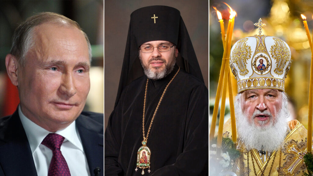 Vladimir Putin Archbishop Daniel Russian Orthodox Patriarch Kirill