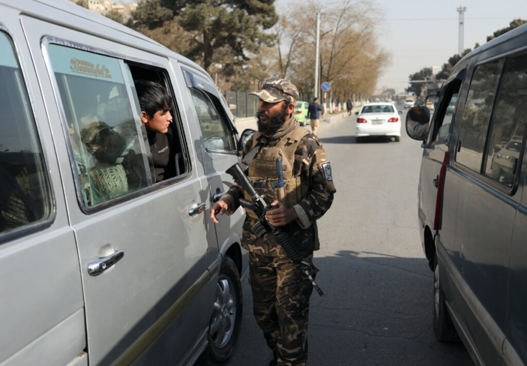Afghanistan Kabul checkpoint