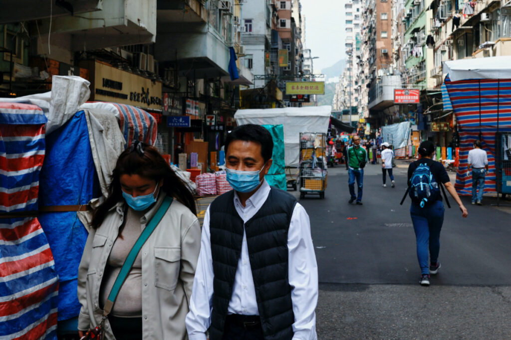 China Hong Kong street scene