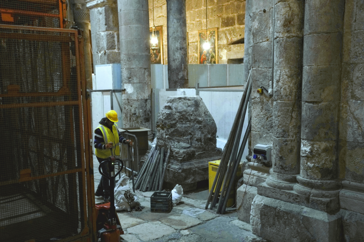 Jerusalem Church of the Holy Sepulchre restoration3