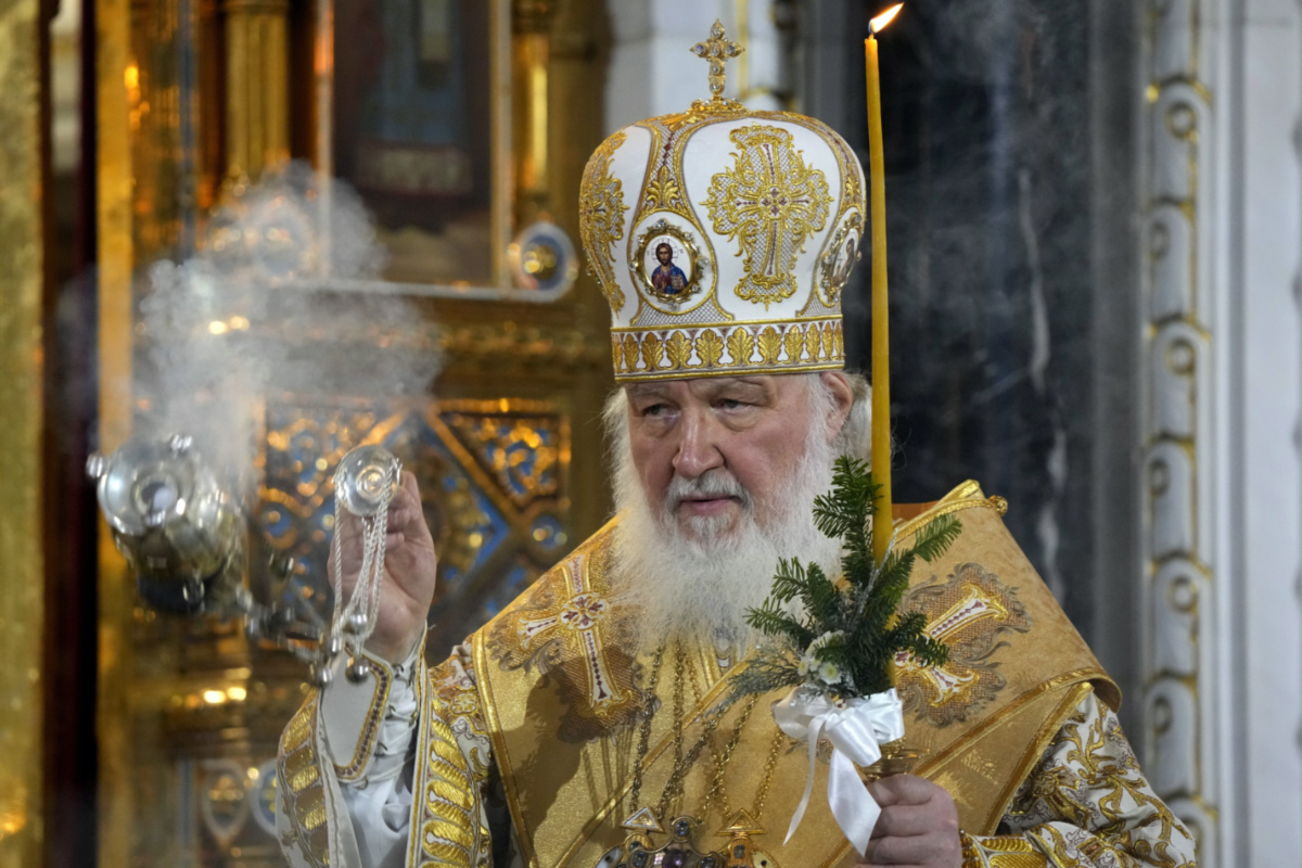 Russia Russian Orthodox Patriarch Kirill Jan 2022