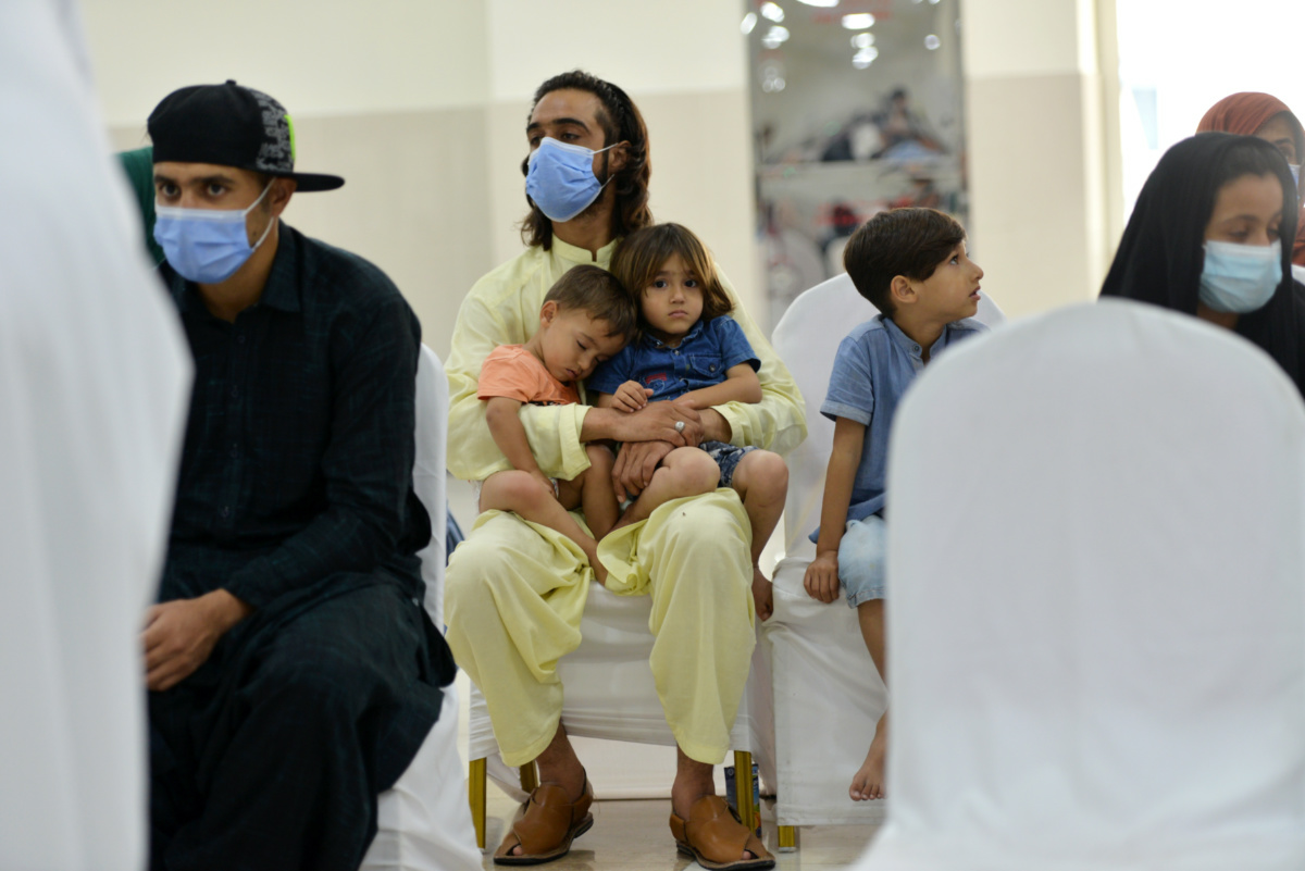 UAE Abu Dhabi Afghan evacuees