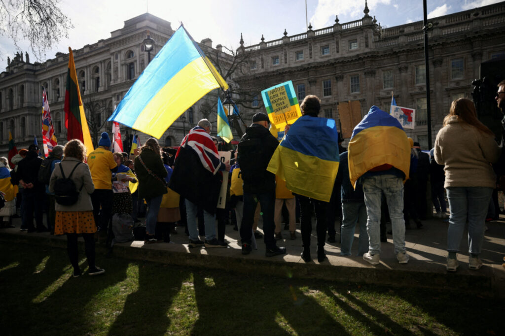 UK London Ukraine protests