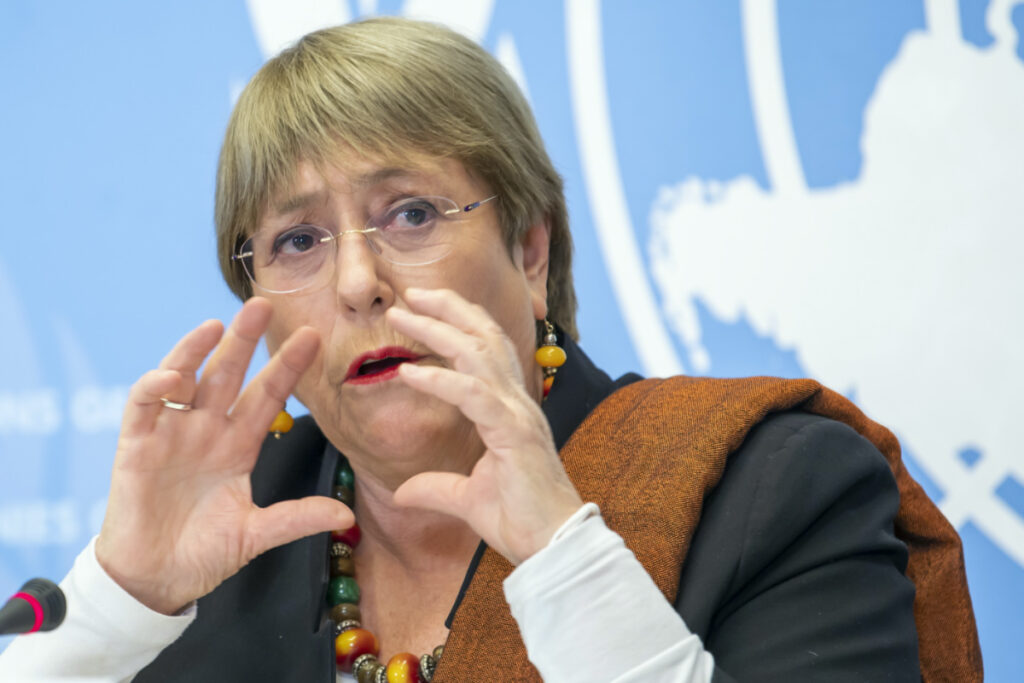 UN Michelle Bachelet UN High Commissioner for Human Rights Nov 2021