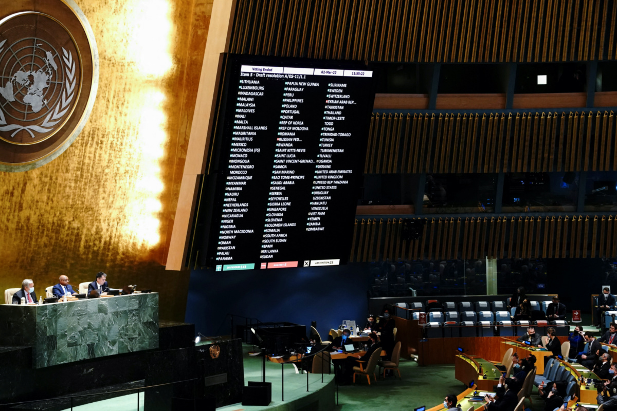 UN General Assembly Vote on Russian invasion2