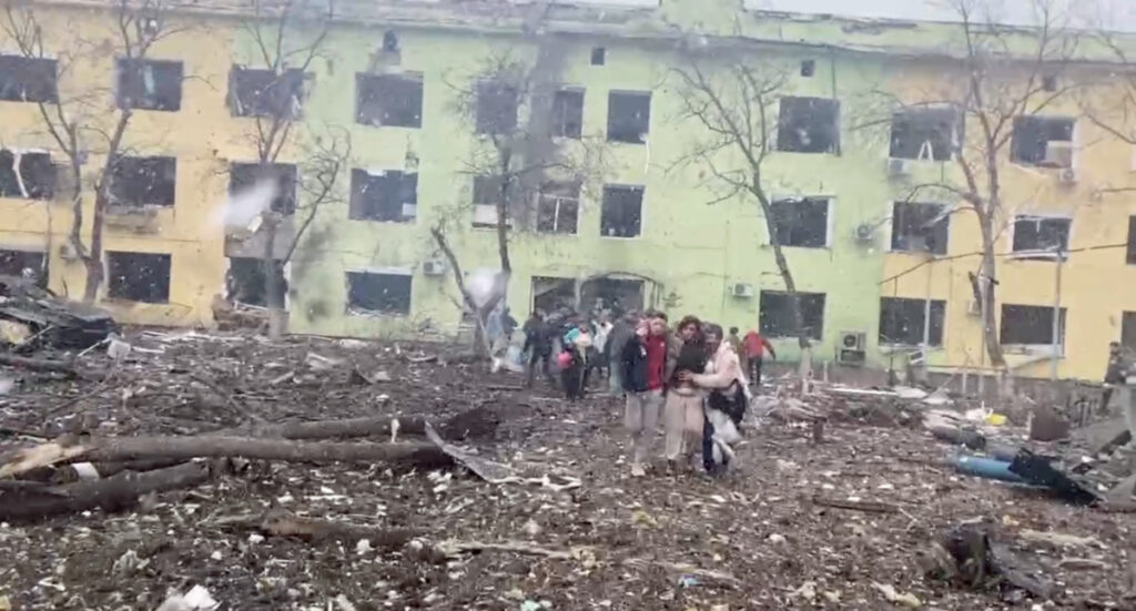 Ukraine Mariupol hospital bombing