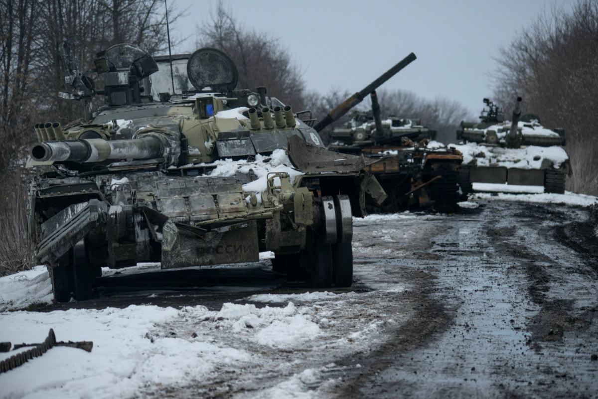 Ukraine destroyed Russian tanks