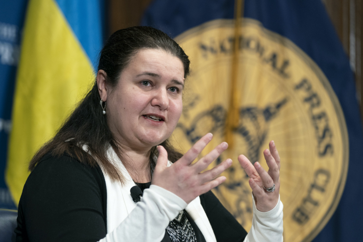 Ukraines Ambassador to the United States Oksana Markarova