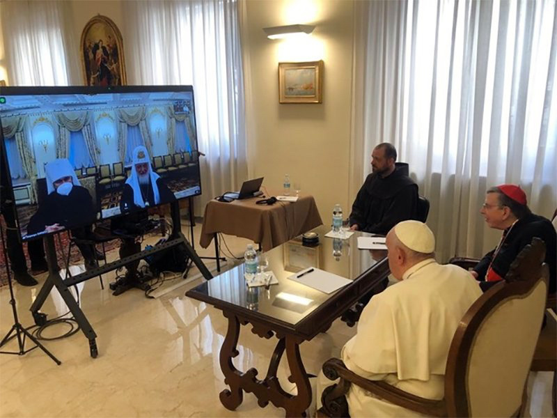 Vatican Pope Francis meets Patriarch Kirill