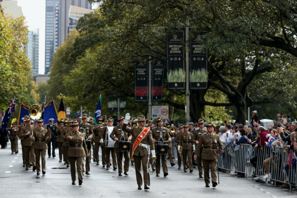 Australia Sydney Anzac Day march