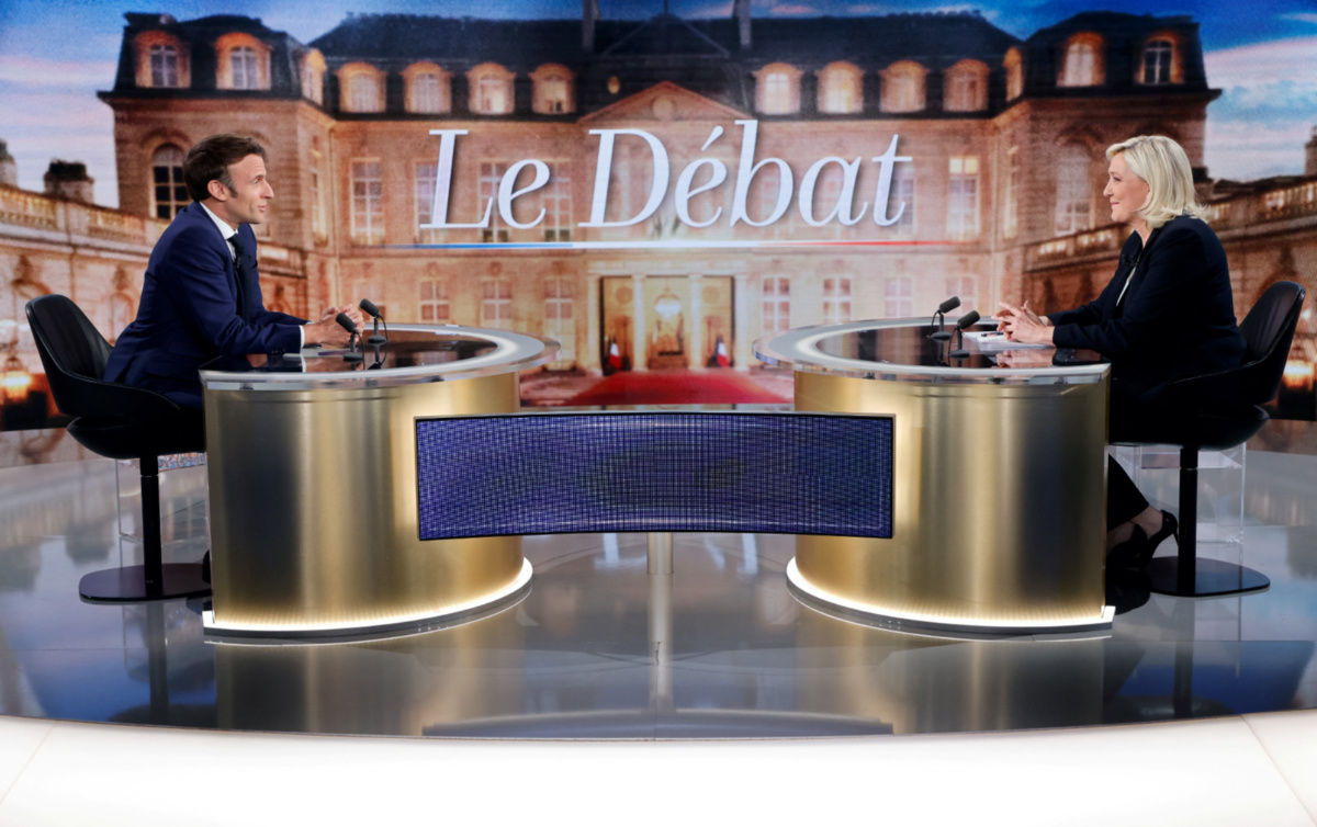 France election debate Emmanuel Macron and Marine Le Pen
