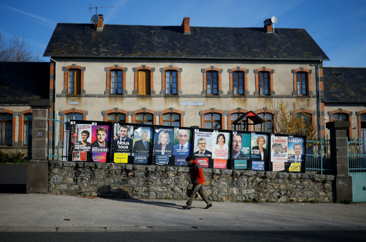 France presidential election campaign posters