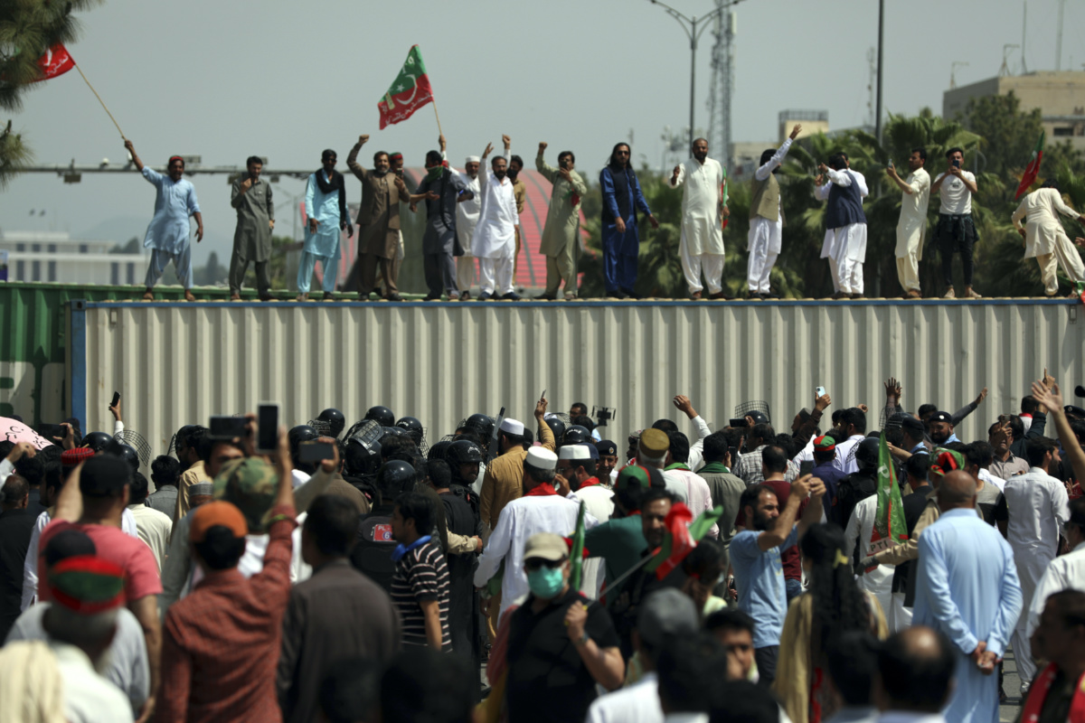 Pakistan Islamabad PTI protest