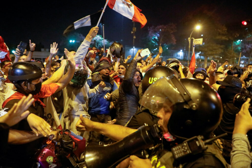 Peru Lima protest clashes