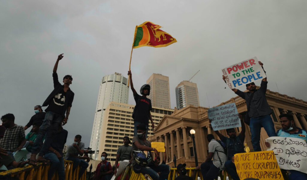 Sri Lanka Colombo protest1