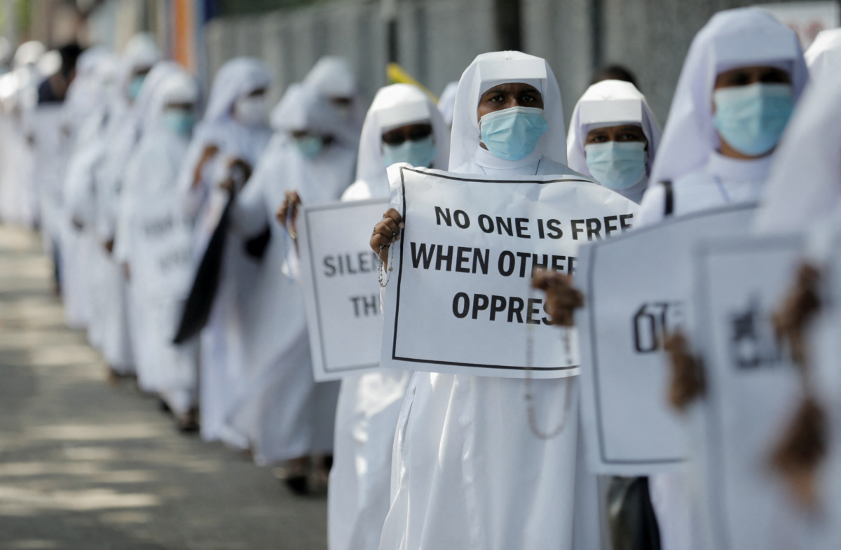 Sri Lanka protests Catholic nuns