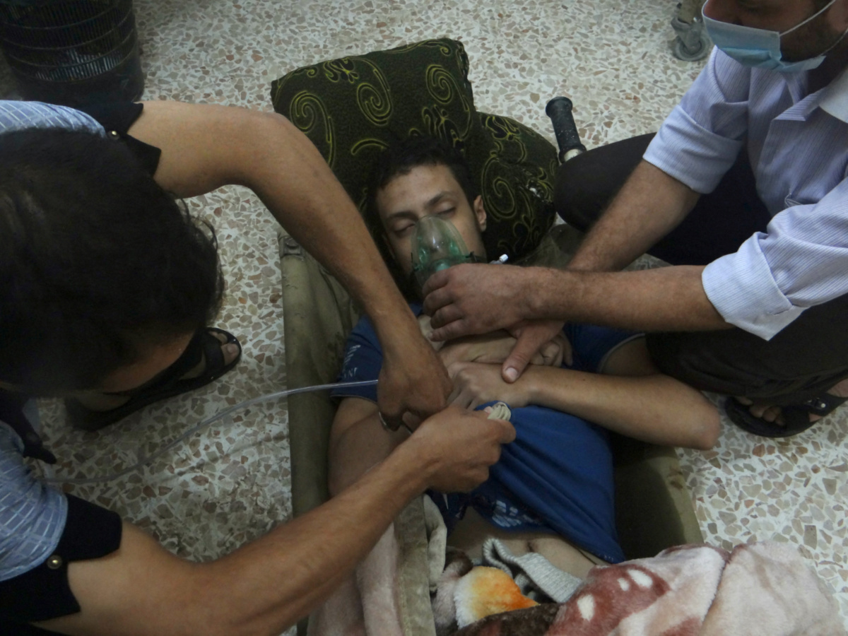 Syria Jesreen suspected nerve gas victim