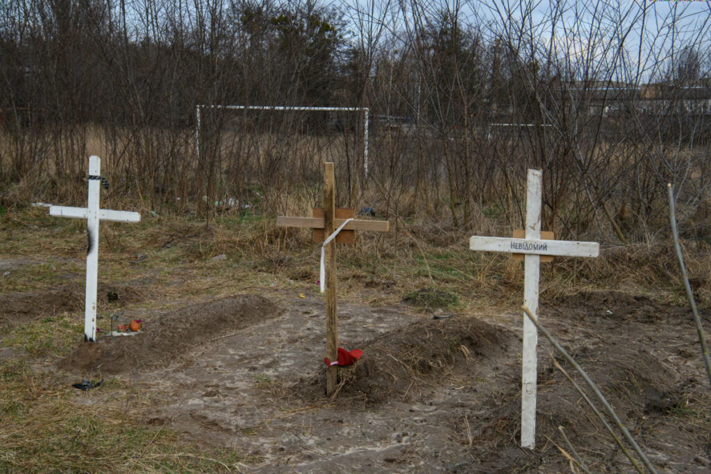 Ukraine Bucha graves