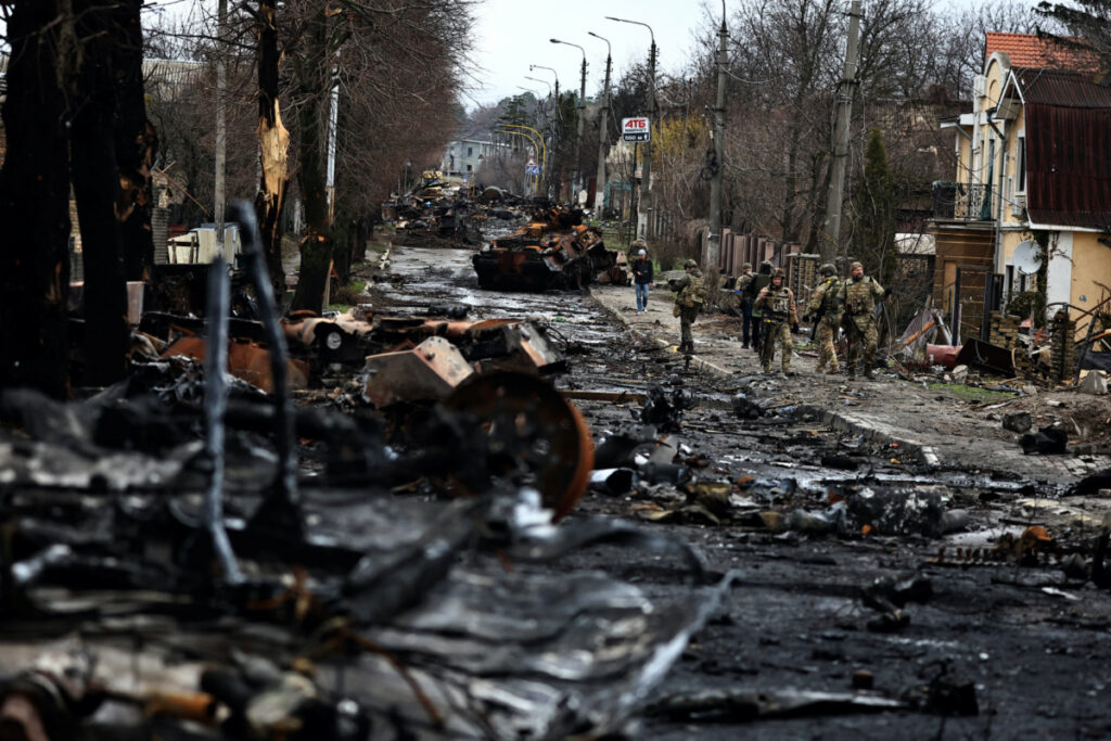 Ukraine Bucha destroyed vehicles2