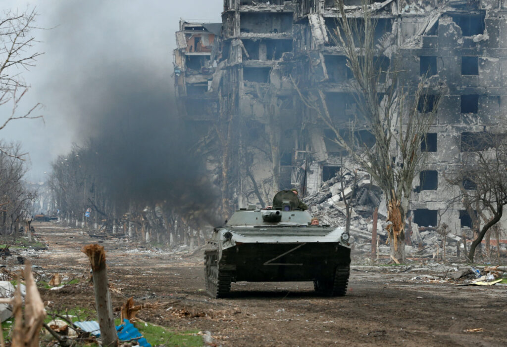 Ukraine Mariupol pro Russian troops