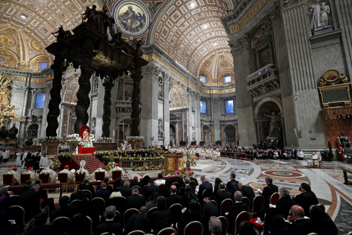 Vatican St Peters Basilica Easter vigil