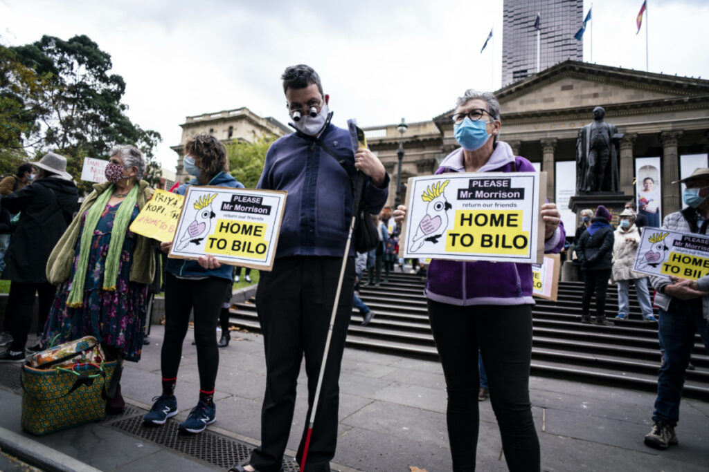Australia Melbourne Biloela family protest