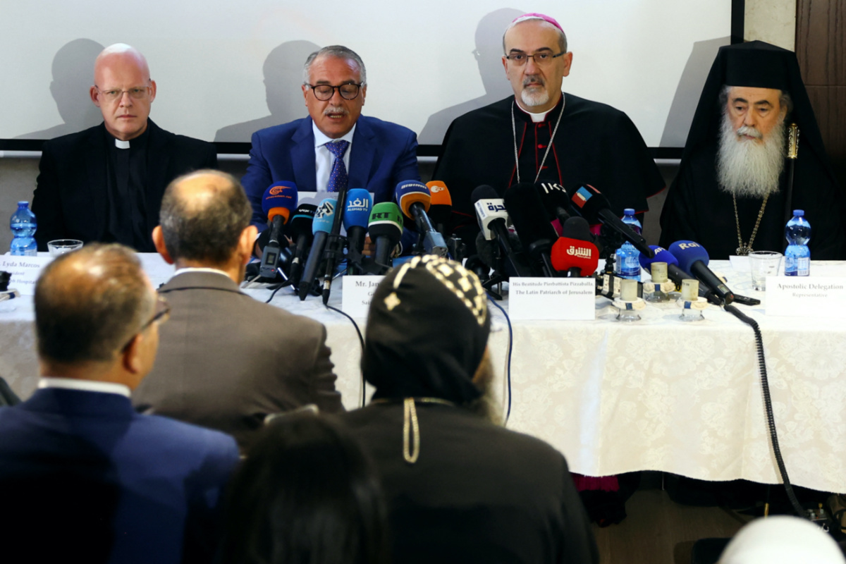 Jerusalem religious leaders Shireen Abu Akleh press conference