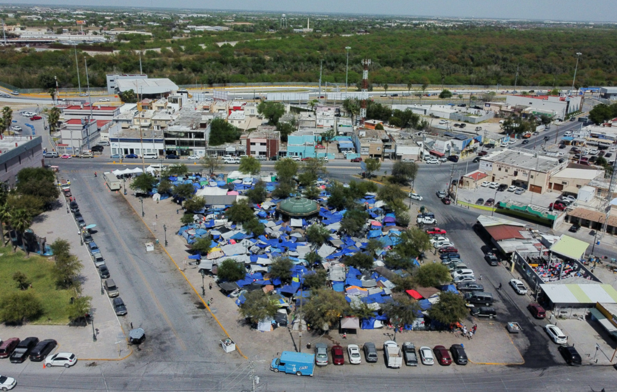 Mexico Reynosa migrant camp