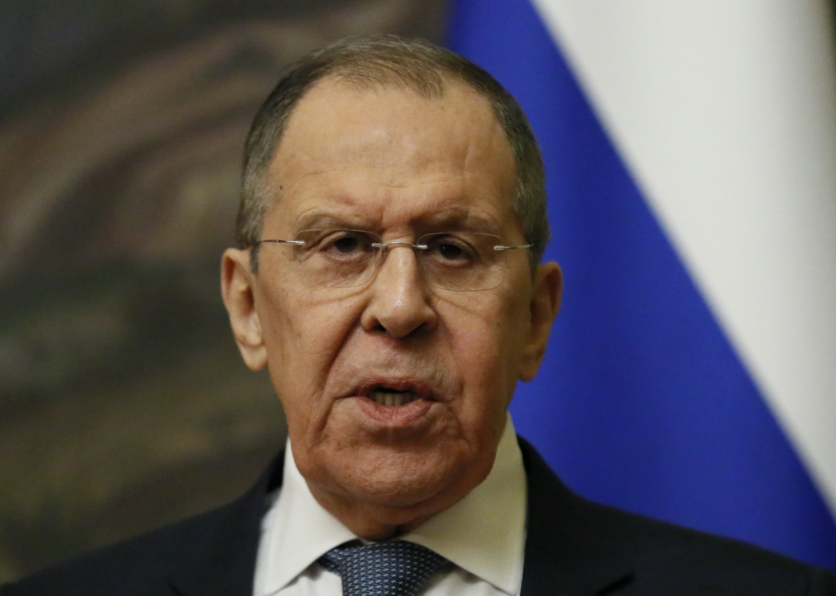 Russia Foreign Minister Sergei Lavrov 27 April
