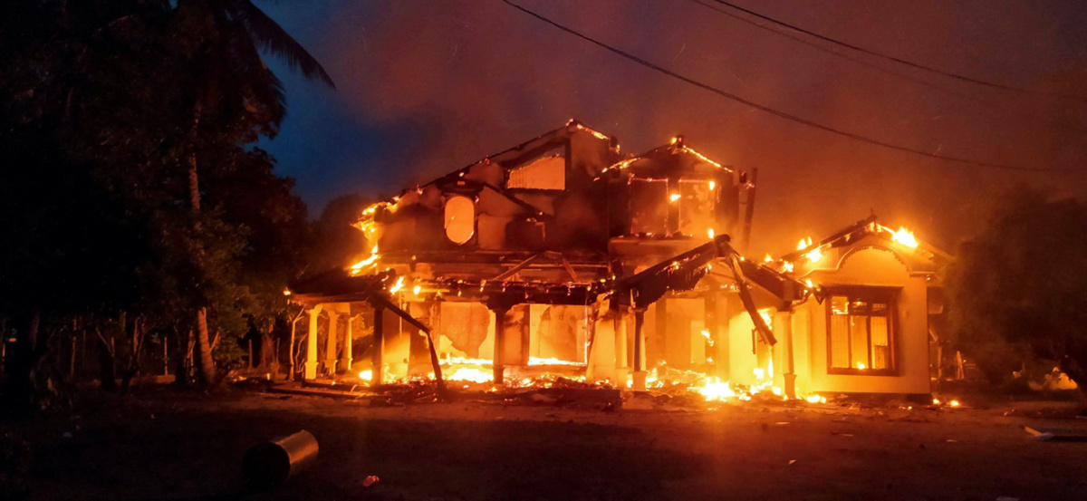 Sri Lanka Colombo house fire