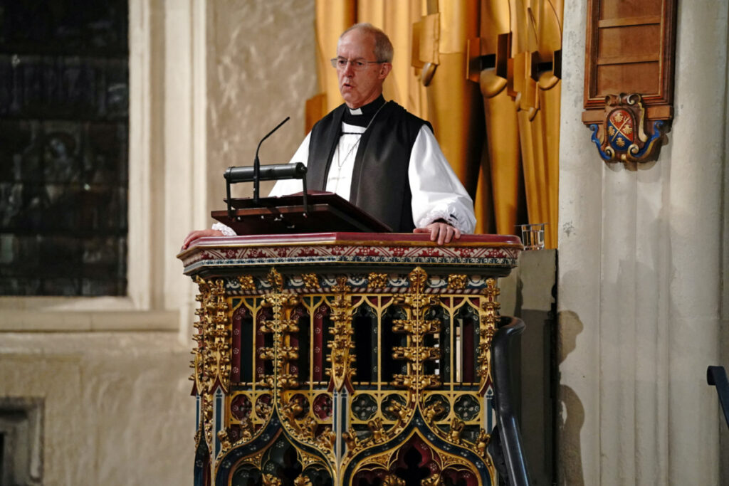 UK Archbishop of Canterbury Justin Welby Oct 21