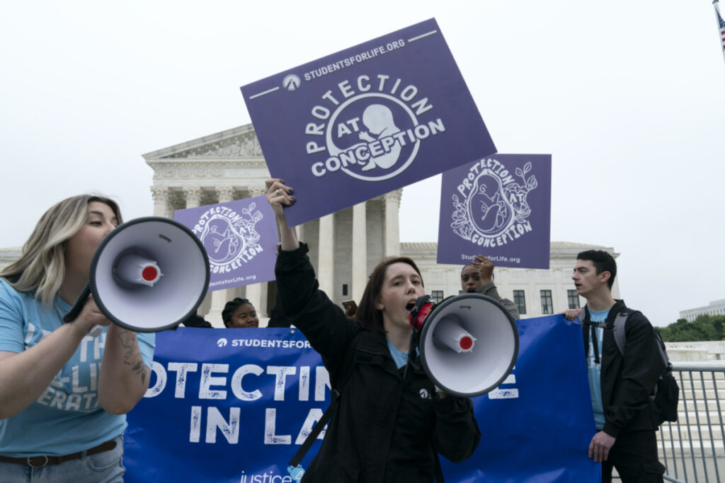 US Washington anti abortion activists