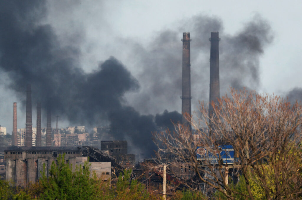 Ukraine Mariupol Azovstal Iron and Steel Works