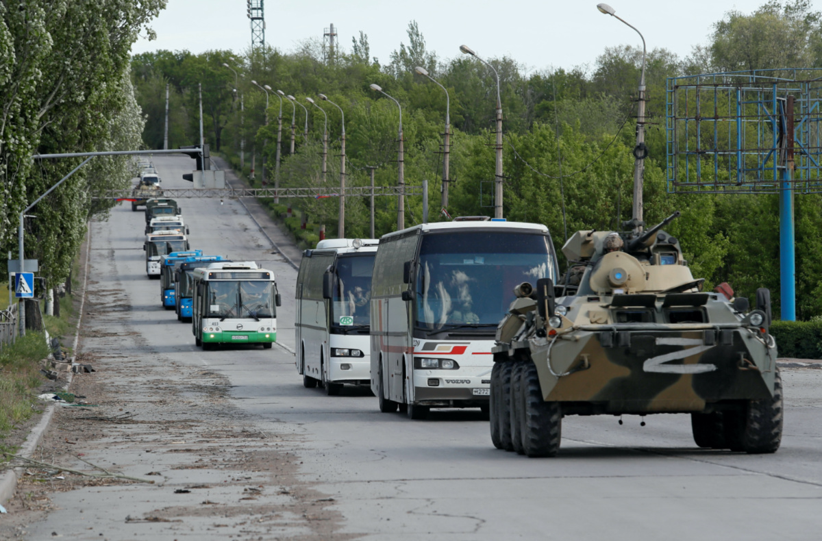 Ukraine Mariupol Azovstal evacuations