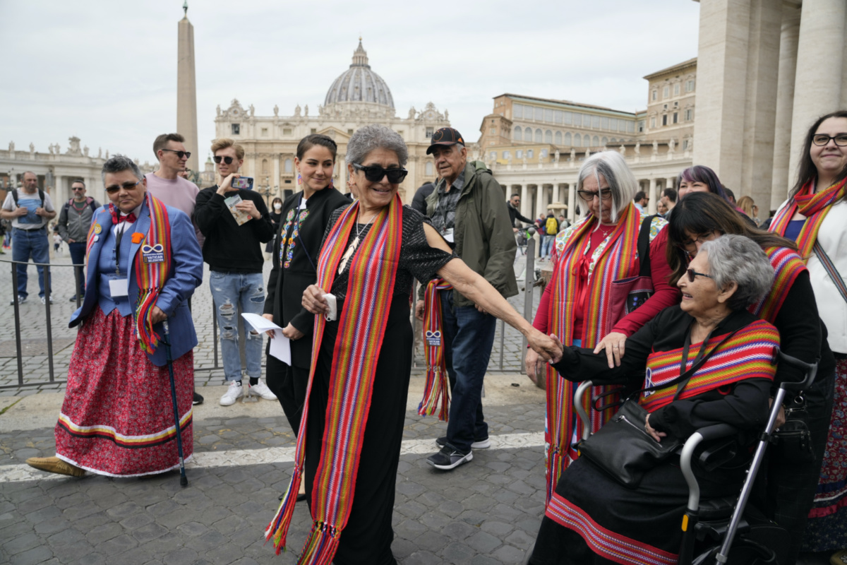 Vatican visit President of the Metis community Cassidy Caron