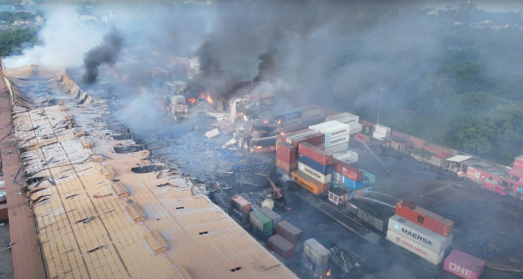 Bangladesh Sitakunda container depot fire