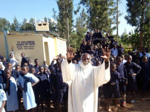 Kenya girls Fr Francis Riwa 
