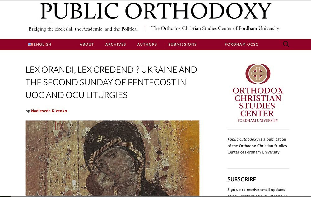 Public Orthodoxy website