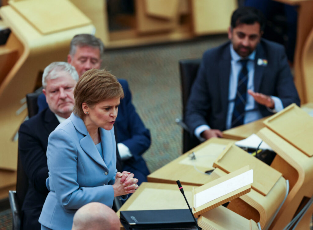 UK Scottish Parliament First Minister Nicola Sturgeon
