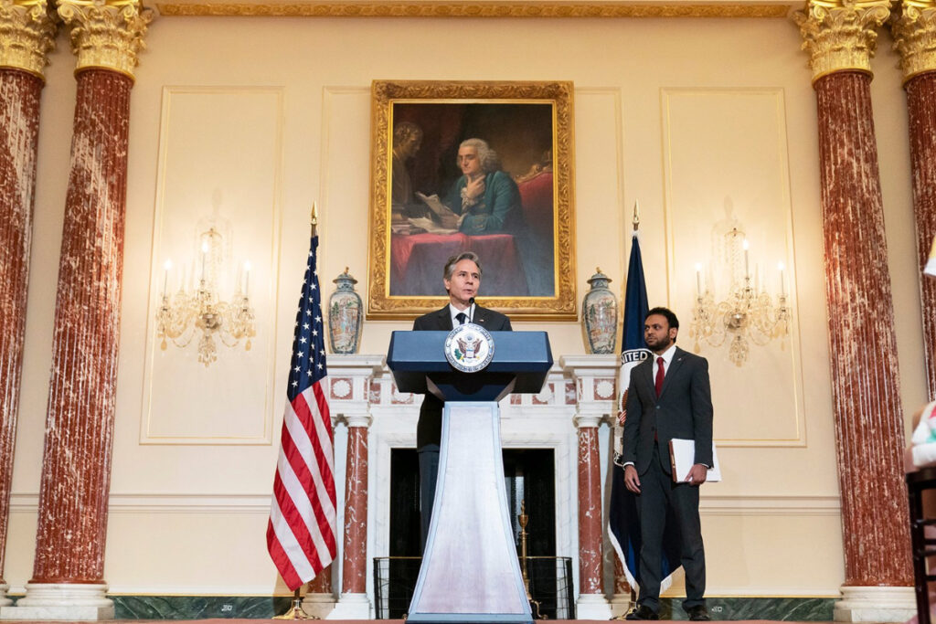 US Antony Blinken Rashad Hussain International Religious Freedom Report