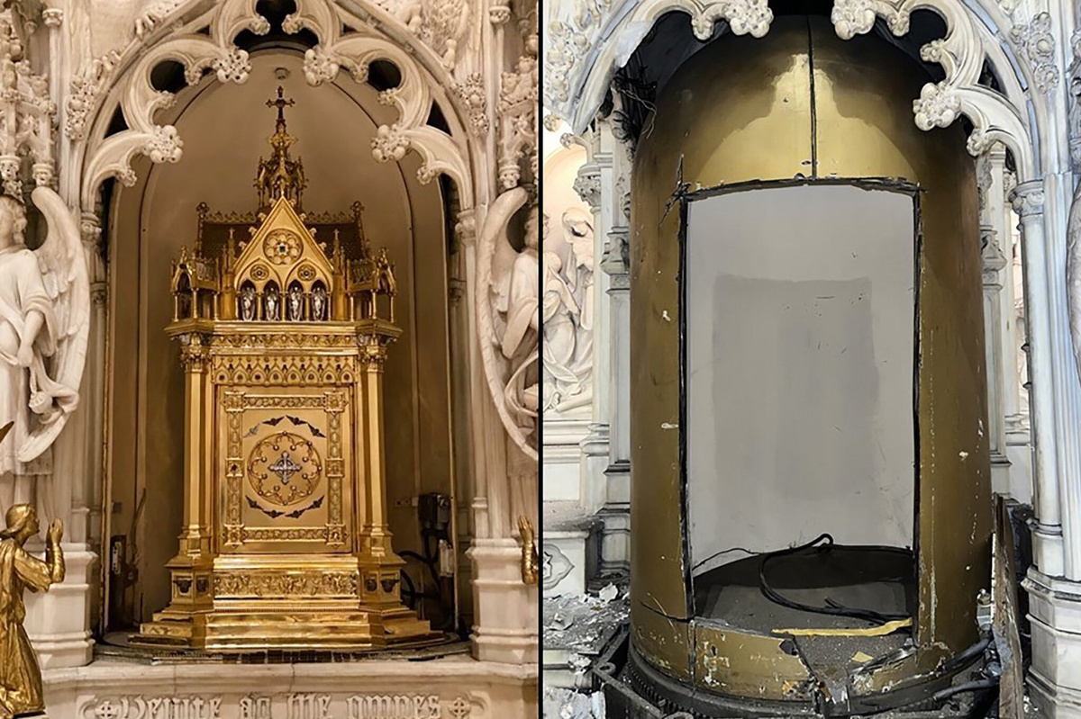 US New York St Augustine Catholic Church stolen tabernacle