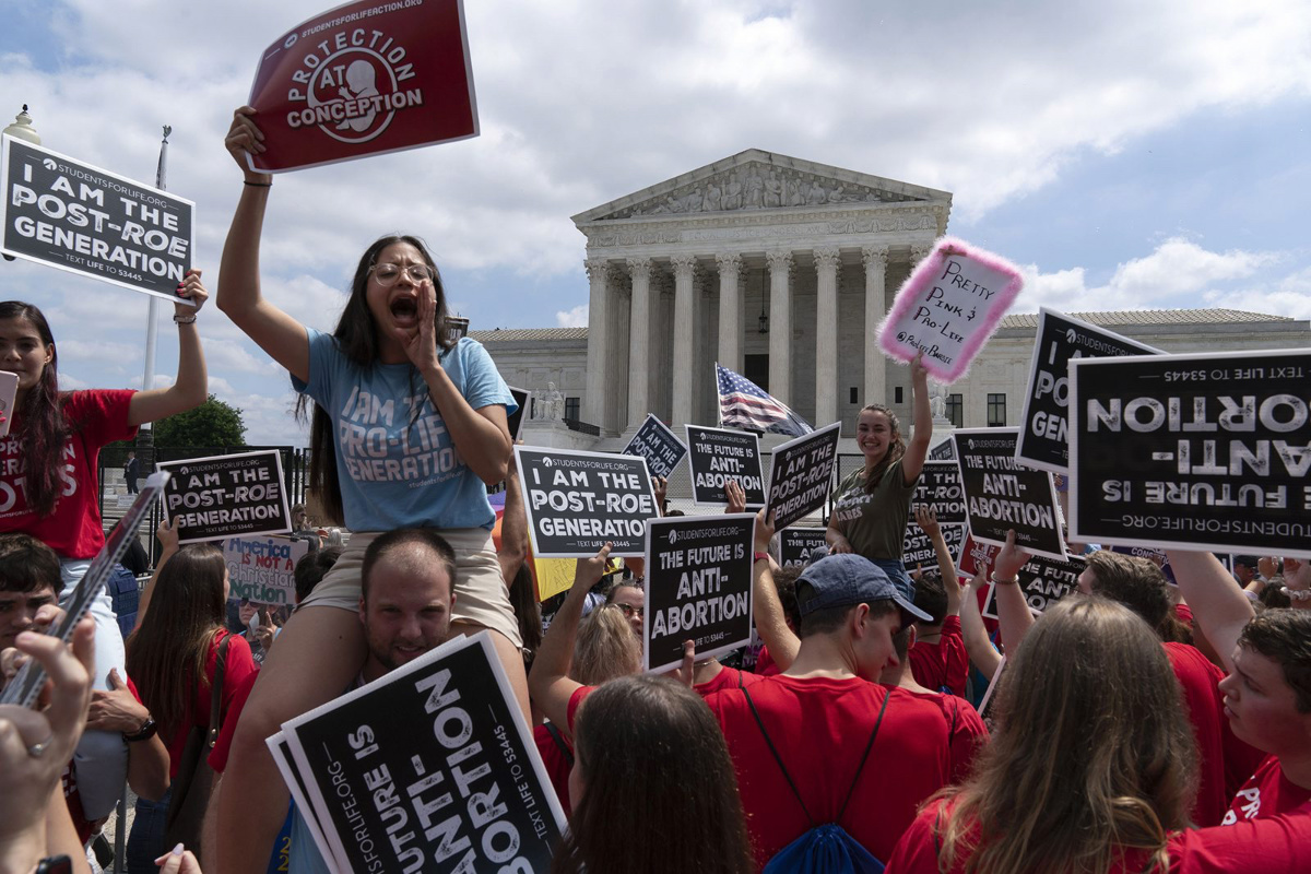 US SCOTUS anti abortion protestors