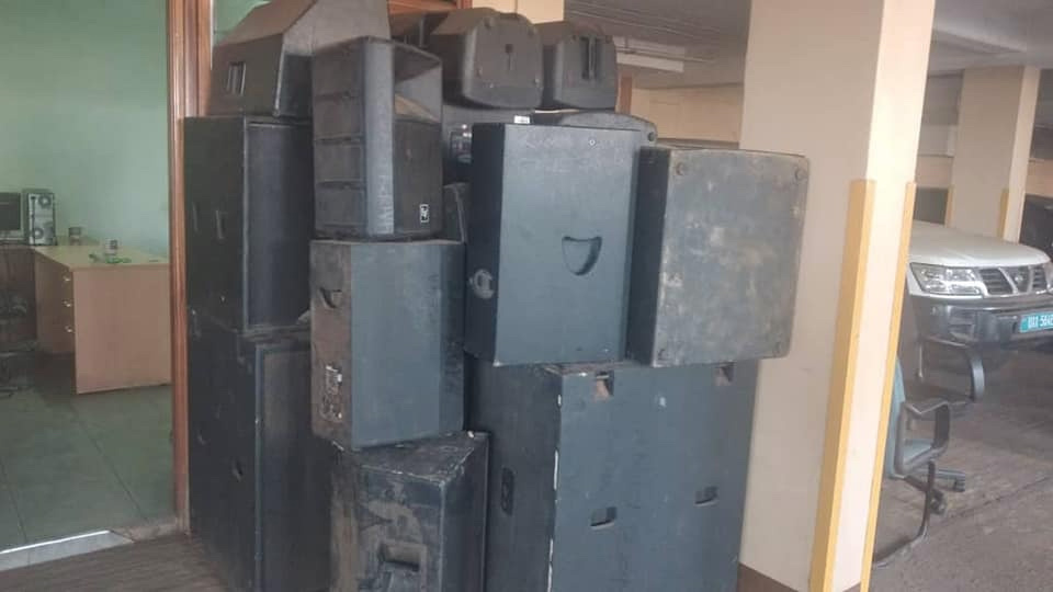 Uganda confiscated speakers